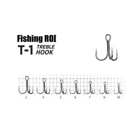 Трійник Fishing ROI Treble Hook T-1 BC #2 (уп.5шт)