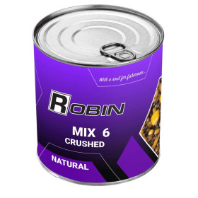 "MIX-6" зерен дробл. ROBIN 900 ml.ж/б натурал