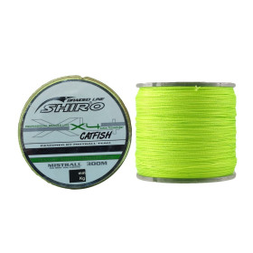 Шнур SHIRO BL GREEN FLU CATFISH  0,40 mm 300 m 48,2 kg