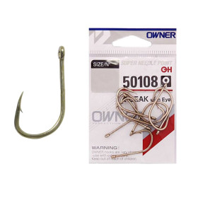 50108-№4 Гачок "OWNER" K-Beak №08 Ø0,99мм 10шт. oxidized gold вушко