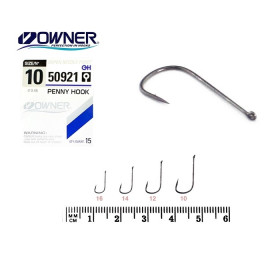 50921-№10 Гачок "OWNER" (JAPAN) Penny hook ( 5 шт/ уп )