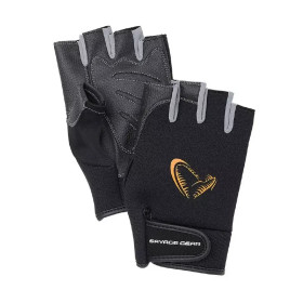 Рукавички Savage Gear Neoprene Half Finger L black