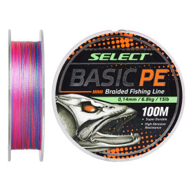 Шнур Select Basic PE 100m (multicolor) 0.08mm 8lb/4kg