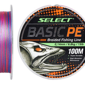 Шнур Select Basic PE 100m (multicolor) 0.14mm 15lb/6.8kg