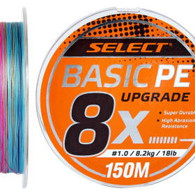 Шнур Select Basic PE 8*150 m (Мульті)# 1.0/0.14mm 18lb/8.2kg