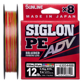 Шнур Sunline Siglon PE ADV х8 150m (мульти.) #0.6/0.132mm 8lb/3.6kg