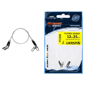 Повідець UKRSPIN Orange Spinning Fluoro Sunline 30см 6кг(12lb)/0.3мм (2шт/уп)												