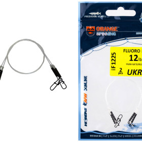 Повідець UKRSPIN Orange Spinning Fluoro Sunline 20см 8кг(15lb)/0.4мм (2шт/уп)