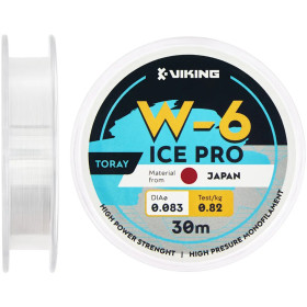 Волосінь Viking Fishing Ice Pro W-6 30m. (clear) 0.083mm. 0.82kg