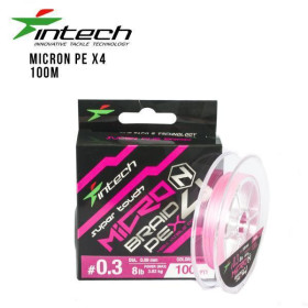 Шнур плетений Intech MicroN X4 100 m PE#0.2 (5.5lb/2.5 кг)