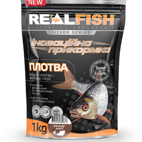 Прикормка Real Fish Плотва Коріандр-арахіс 1000 гр