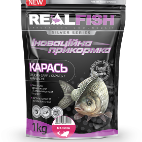 Прикормка Real Fish Карась Малина 1000 гр