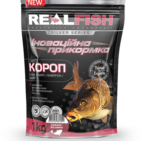 Прикормка Real Fish Короп Кальмар-восьминіг 1000 гр