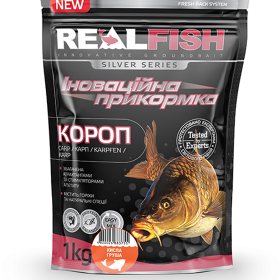 Прикормка Real Fish Короп Кисла груша 1000 гр