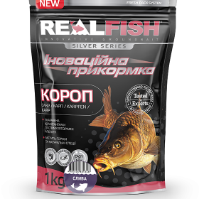 Прикормка Real Fish Короп Слива 1000 гр