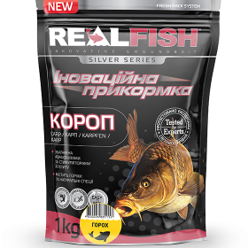 Прикормка Real Fish Короп Горох 1000 гр