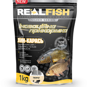 Прикормка Real Fish Линь-карась Сир 1000 гр