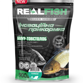 Прикормка Real Fish Товстолоб Амур Очерет-Аніс 900 гр