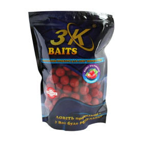 3Kbaits Бойл розчинний пилючий 16мм (полуниця) 0.4кг