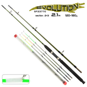 Спиінінг фідер оригінал "CROCODILE EVOLUTION" 2.1m 180г 2+3к