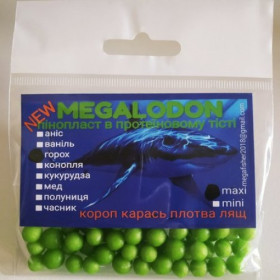 Пінопласт у протеїновому тісті ''MegaLodon'' MAXI 6-9мм. Горох 10шт/уп