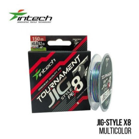 Шнур плетений Intech Tournament Jig Style PE X8 Multicolor 150m (1.0 (14.7lb / 6.7kg))