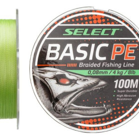 Шнур Select Basic PE 100m (салат.) 0.18mm 9.9kg