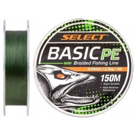 Шнур Select Basic PE 150m (темн-зел) 0.10mm 4,8kg