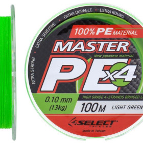 Шнур Select Master PE 100 m (салат.) 0.18mm 21kg