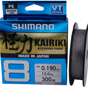 Шнур Shimano Kairiki 8PE (Steel Gray) 150m 0.215mm 20.8kg